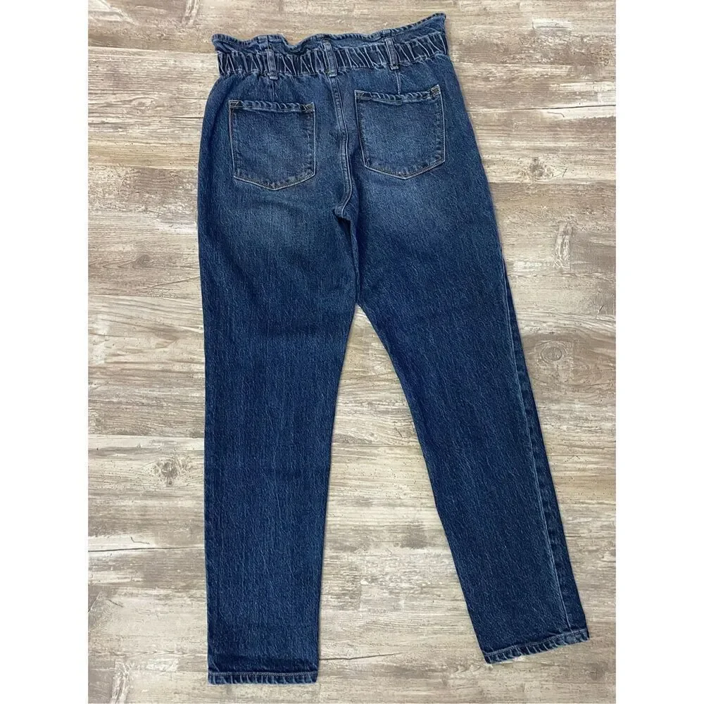 Kancan Estilo Denim Jeans Paper Bag Elastic Waist Women’s Sz 29
